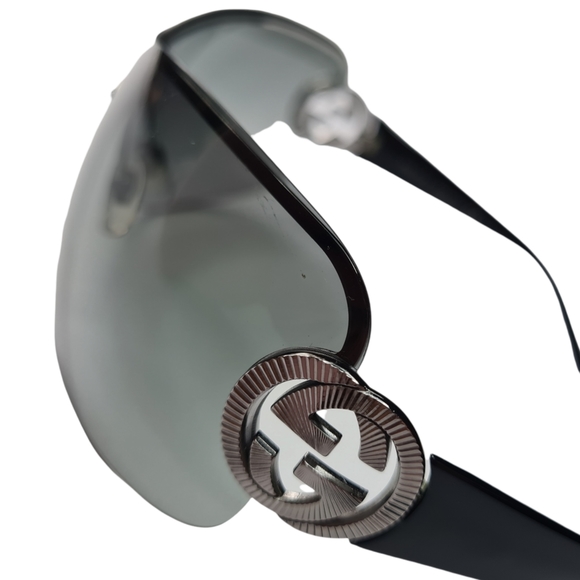 SOLD Gucci Authentic Black Grey Designer Sunglasses - Picture 15 of 16